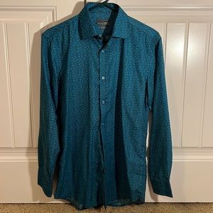 Black Label by Ruffini Long Sleeve Shirt Size S slim Fit